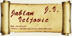 Jablan Veljović vizit kartica